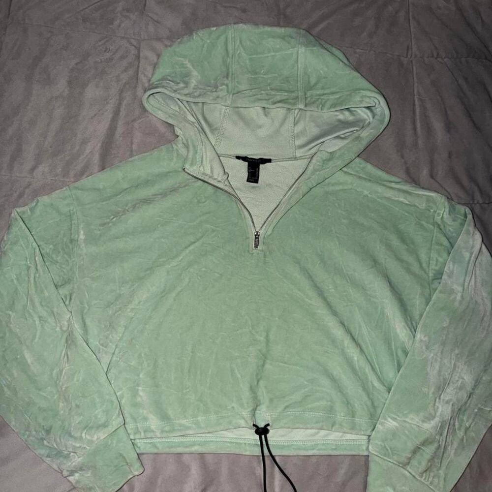 Forever-21 Women's Green Sweatshirt
